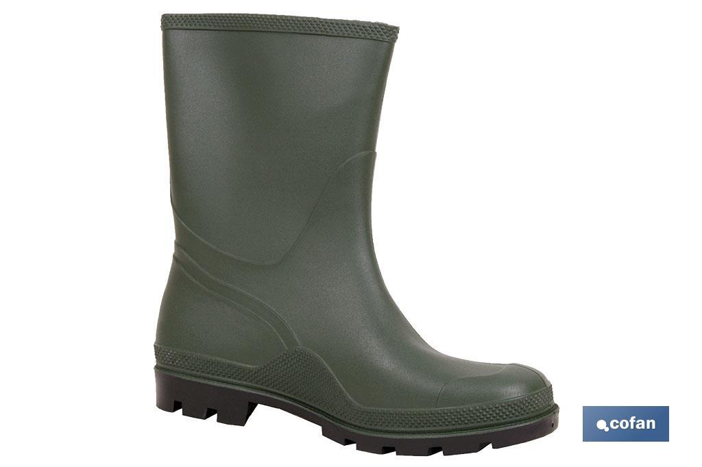 BOTA PVC VERDE MEDIA CAÑA TALLA 40