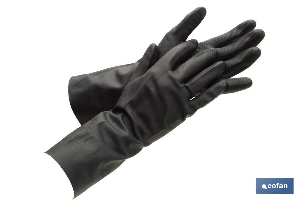 GUANTE NEGRO NEOPRENO 100% T 8 VENTA UNITARIA