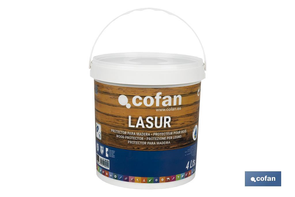 LASUR PROTECTOR AL AGUA PARA MADERA MATE NOGAL 4 L