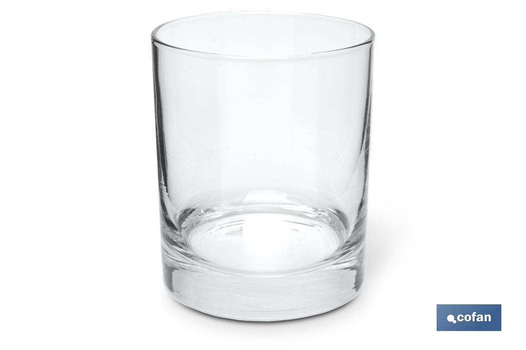 Set de 4 vasos de cristal de 36 cl, P4, pack, juego de vasos para agua,  bebidas, cerveza, licores, 8,9 x 8,5 cm, lig