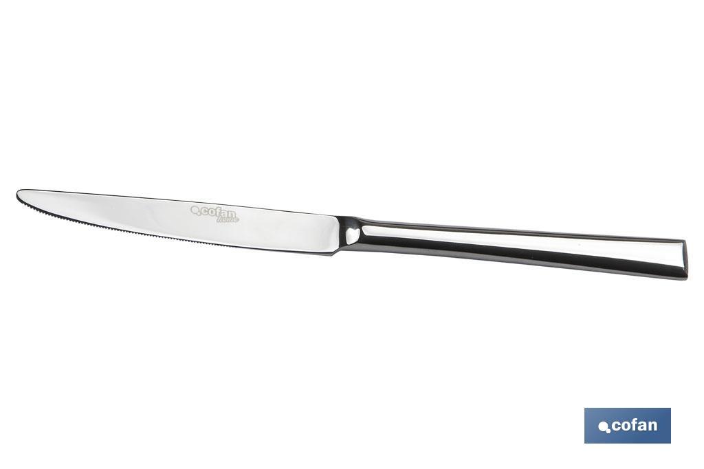 BL 2uds CUCHILLO DE MESA INOX C-18/10 MODELO BARI 2,5 mm