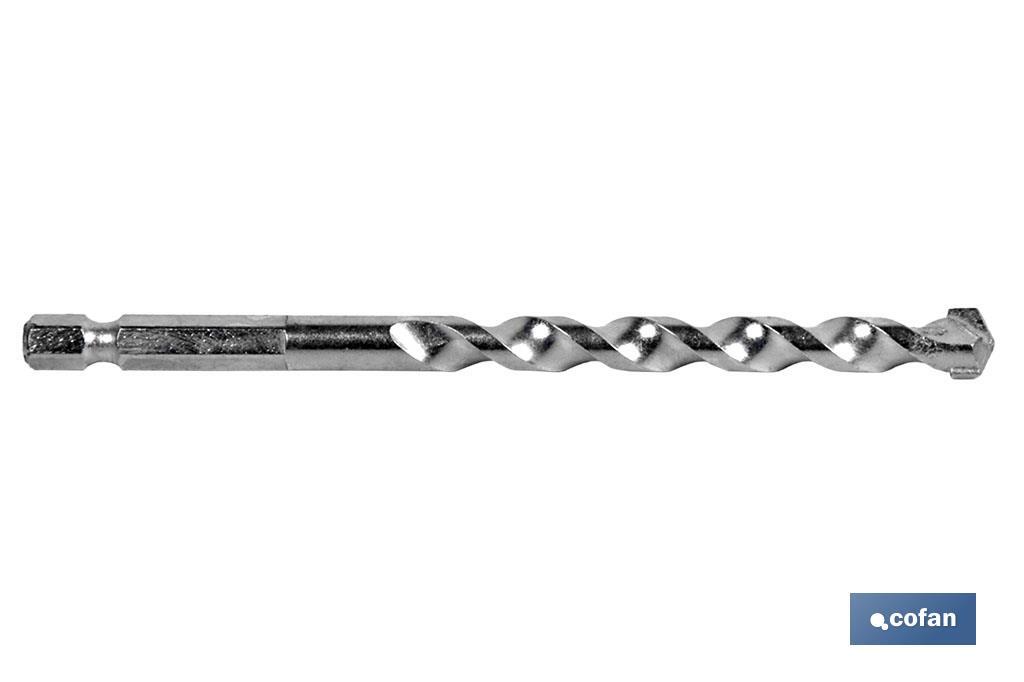 BROCA PROFESIONAL PARA MUROS MANGO HEX. 1/4 8 MM (PACK: 1 UDS) BROCA PROFESIONAL PARA MUROS MANGO HEX. 1/4 8 MM (PACK: 1 UDS)