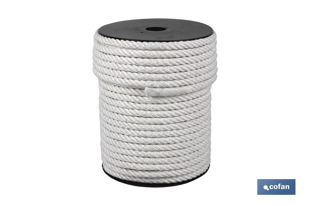 CARRETE CUERDA NYLON MATE 4/C 20 MM 100 MTS BCO (PACK: 1 UDS) CARRETE CUERDA NYLON MATE 4/C 20 MM 100 MTS BCO (PACK: 1 UDS)