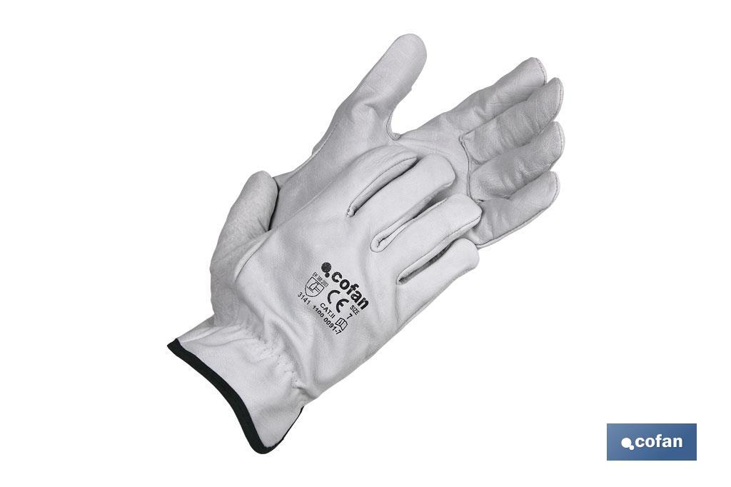 GUANTES PIEL VACUNO GRIS T-10 (PACK: 12 UDS) GUANTES PIEL VACUNO GRIS T-10 (PACK: 12 UDS)