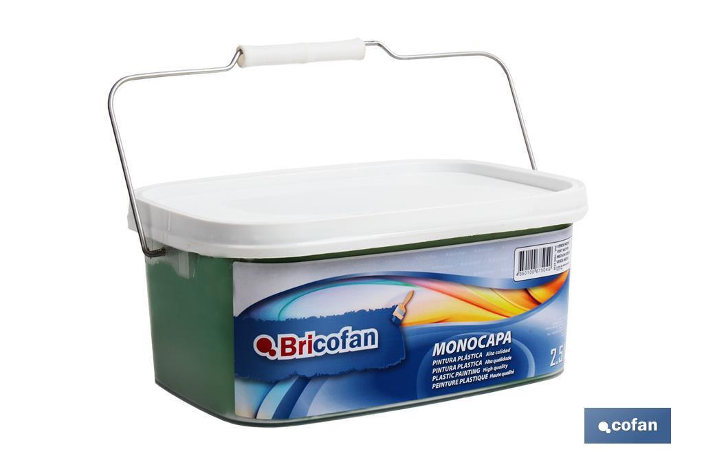 PINTURA PLÁSTICA MONOCAPA Verde Medio (2,5 LT) (PACK: 1 UDS) PINTURA PLÁSTICA MONOCAPA Verde Medio (2,5 LT) (PACK: 1 UDS)