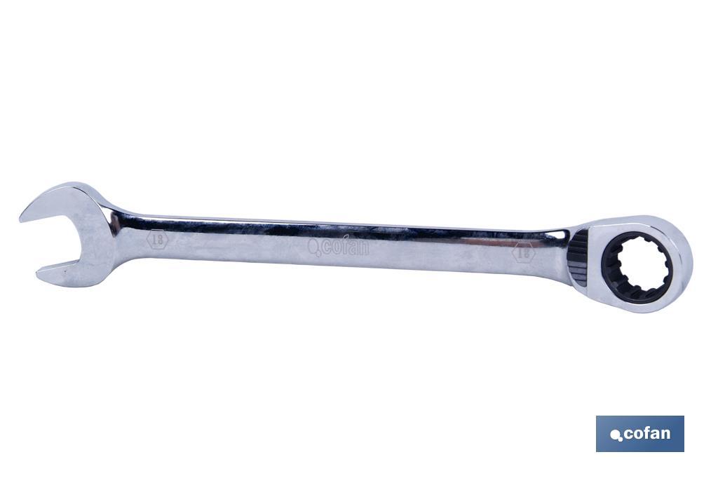 LLAVE COMBINADA CARRACA REVERS. 16MM (PACK: 1 UDS) LLAVE COMBINADA CARRACA REVERS. 16MM (PACK: 1 UDS)