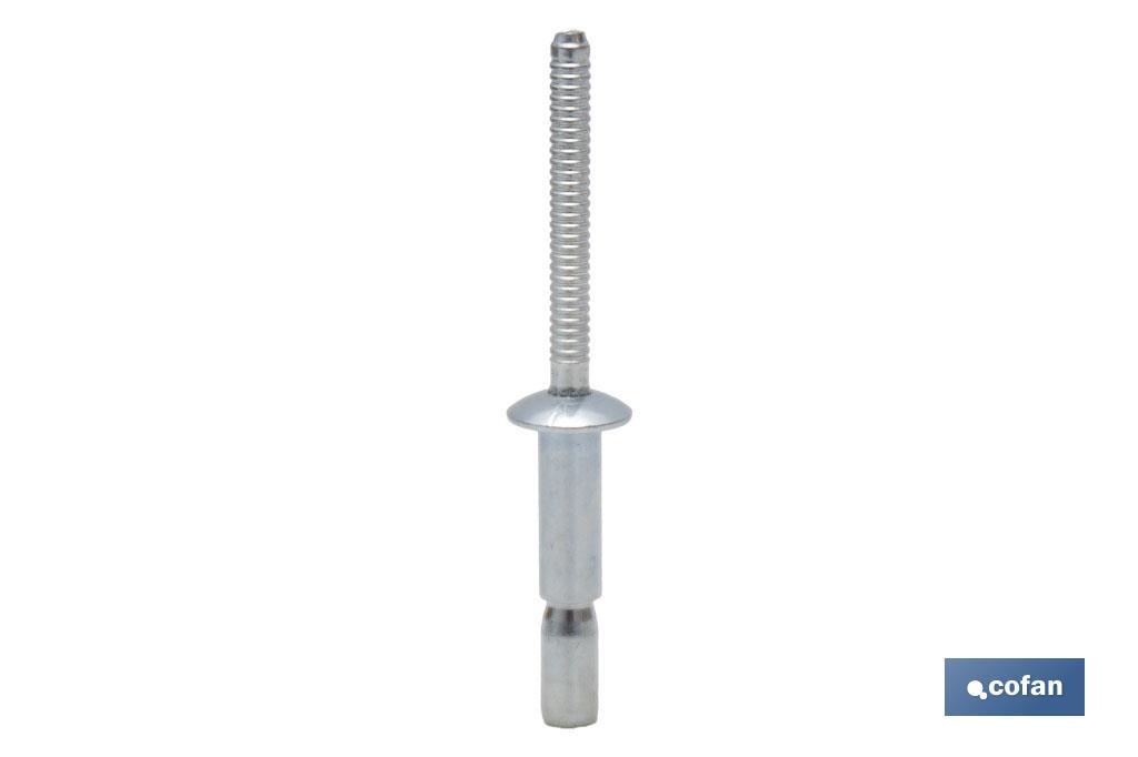 REMACHE ACERO ESTRUCTURAL 4,8 X 10 MM (PACK: 500 UDS)