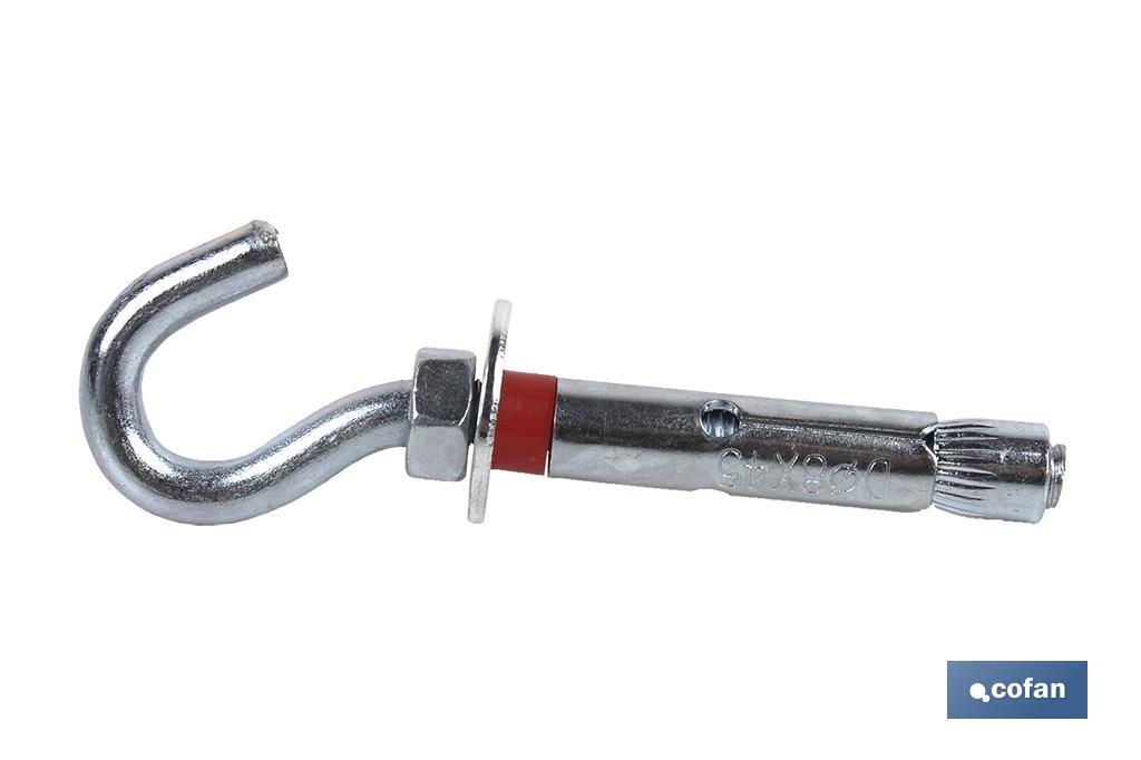 ANCLAJE METALICO C/GANCHO 8/10X60 (PACK: 50 UDS) ANCLAJE METALICO C/GANCHO 8/10X60 (PACK: 50 UDS)