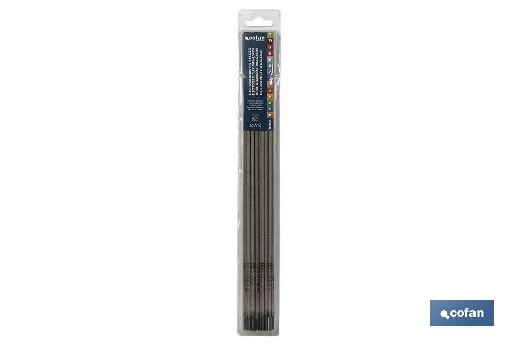 BLÍSTER ELECTRODOS RUTILO E-6013 ø2,5X350 30 UDS (PACK: 1 UDS) BLÍSTER ELECTRODOS RUTILO E-6013 ø2,5X350 30 UDS (PACK: 1 UDS)