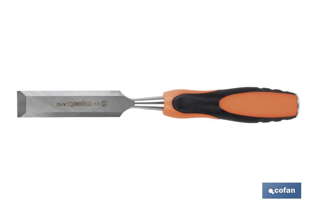 FORMÓN CON MANGO BIMATERIAL ANCHO DE CORTE 25 MM (PACK: 1 UDS) FORMÓN CON MANGO BIMATERIAL ANCHO DE CORTE 25 MM (PACK: 1 UDS)