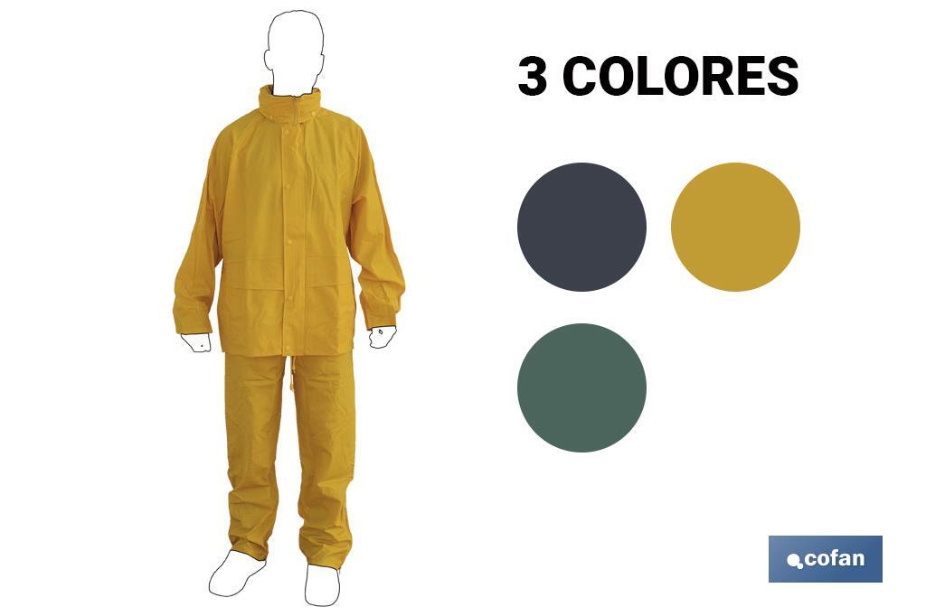 TRAJE DE AGUA PU/PVC AMARILLO TALLA L (PACK: 1 UDS)