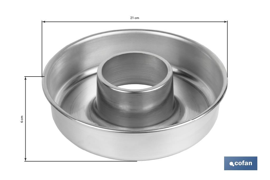 MOLDE ROSCO  ALUMINIO 21cm (PACK: 6 UDS)
