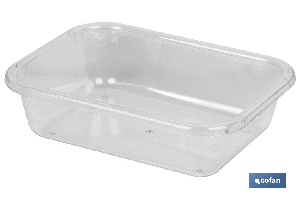 BANDEJA 31.5X23.5X6.5cm MULTIUSOS TRANSPARENTE (PACK: 6 UDS) BANDEJA 31.5X23.5X6.5cm MULTIUSOS TRANSPARENTE (PACK: 6 UDS)