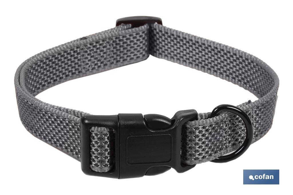 COLLAR PARA PERROS GRIS 2.5X45-70 cm (PACK: 1 UDS) COLLAR PARA PERROS GRIS 2.5X45-70 cm (PACK: 1 UDS)