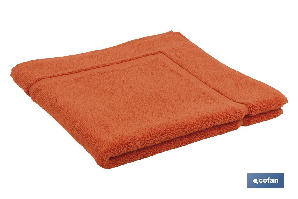 ALFOMBRA BAÑO ORANGE GR.1000 MODELO AMANECER 60X60cm (PACK: 1 UDS)