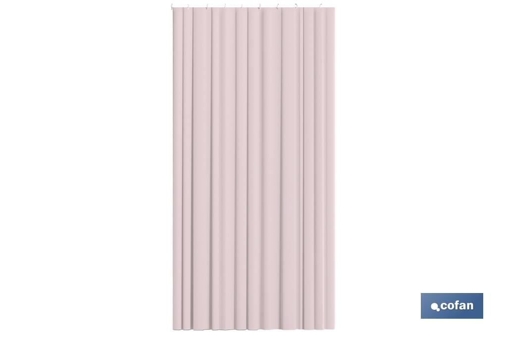 CORTINA DE BAÑO ROSA POLIÉSTER COLORES 220x200 (PACK: 1 UDS) CORTINA DE BAÑO ROSA POLIÉSTER COLORES 220x200 (PACK: 1 UDS)