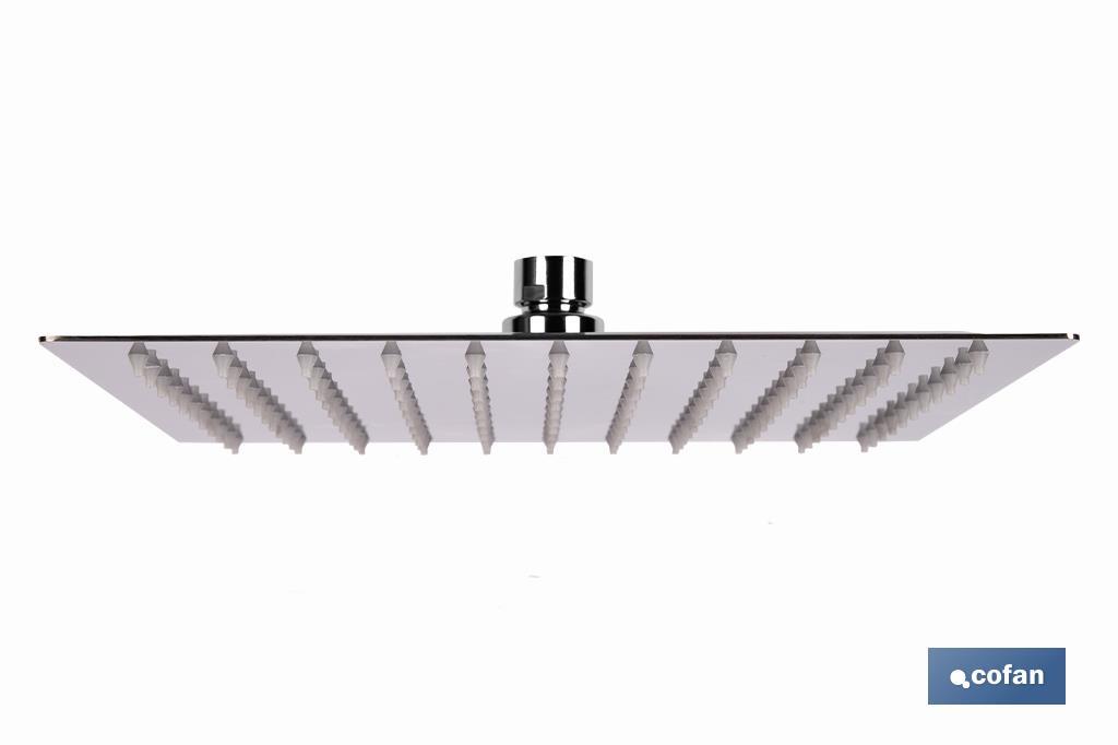 CABEZAL DE DUCHA CUADRADO EXTRAFINO DE ACERO INOXIDABLE 304 24,5 X 24,5 CM (PACK: 1 UDS)