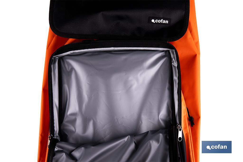 CARRO DE LA COMPRA NARANJA Y NEGRO ABATIBLE DE ALUMINIO CON 6 RUEDAS GIRATORIAS 53 L (PACK: 1 UDS) CARRO DE LA COMPRA NARANJA Y NEGRO ABATIBLE DE ALUMINIO CON 6 RUEDAS GIRATORIAS 53 L (PACK: 1 UDS)