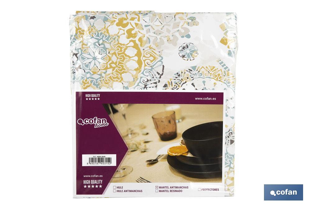 MANTEL ANTIMANCHAS MOSAICO CALIDO 1,40 X 1,40 (PACK: 1 UDS) MANTEL ANTIMANCHAS MOSAICO CALIDO 1,40 X 1,40 (PACK: 1 UDS)