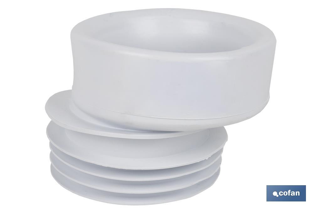 MANGUITO DE CONEXIÓN EXCÉNTRICO PARA INODORO Ø110 MM (PACK: 1 UDS) MANGUITO DE CONEXIÓN EXCÉNTRICO PARA INODORO Ø110 MM (PACK: 1 UDS)