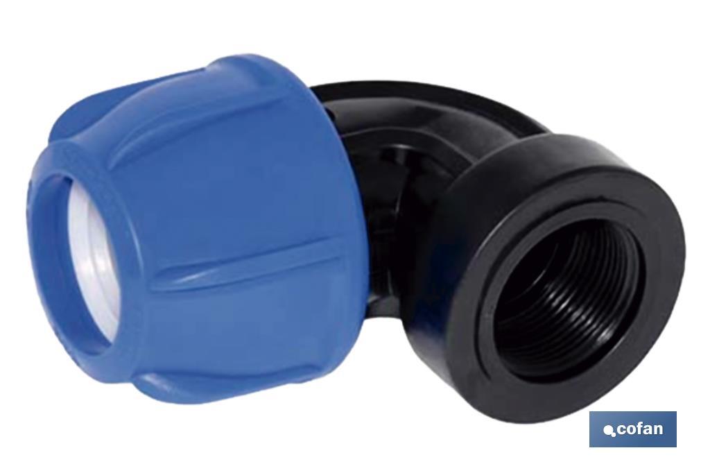 CODO 90° ROSCA HEMBRA PP PN16 25 X 1 (PACK: 25 UDS) CODO 90° ROSCA HEMBRA PP PN16 25 X 1 (PACK: 25 UDS)