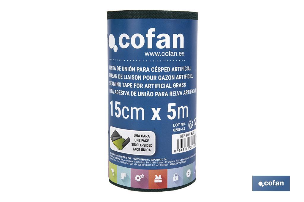 CINTA DE UNIÓN PARA CÉSPED ARTIFICIAL UNA CARA 15 CM X 5 M VERDE (PACK: 1 UDS) CINTA DE UNIÓN PARA CÉSPED ARTIFICIAL UNA CARA 15 CM X 5 M VERDE (PACK: 1 UDS)