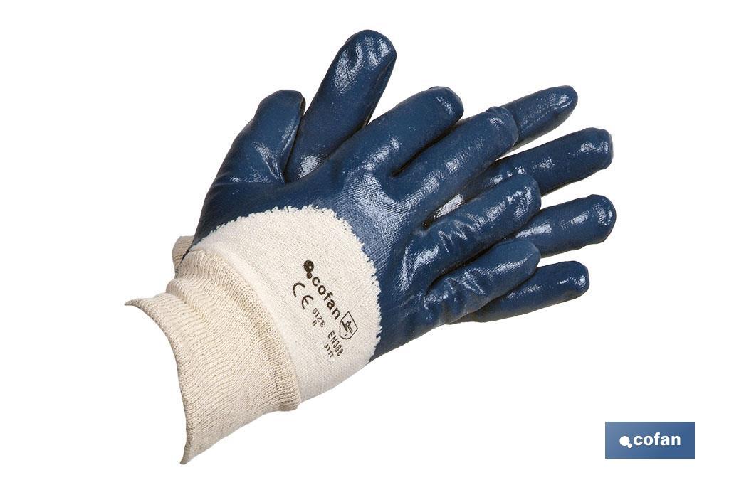 GUANTES NITRILO AZUL T-9