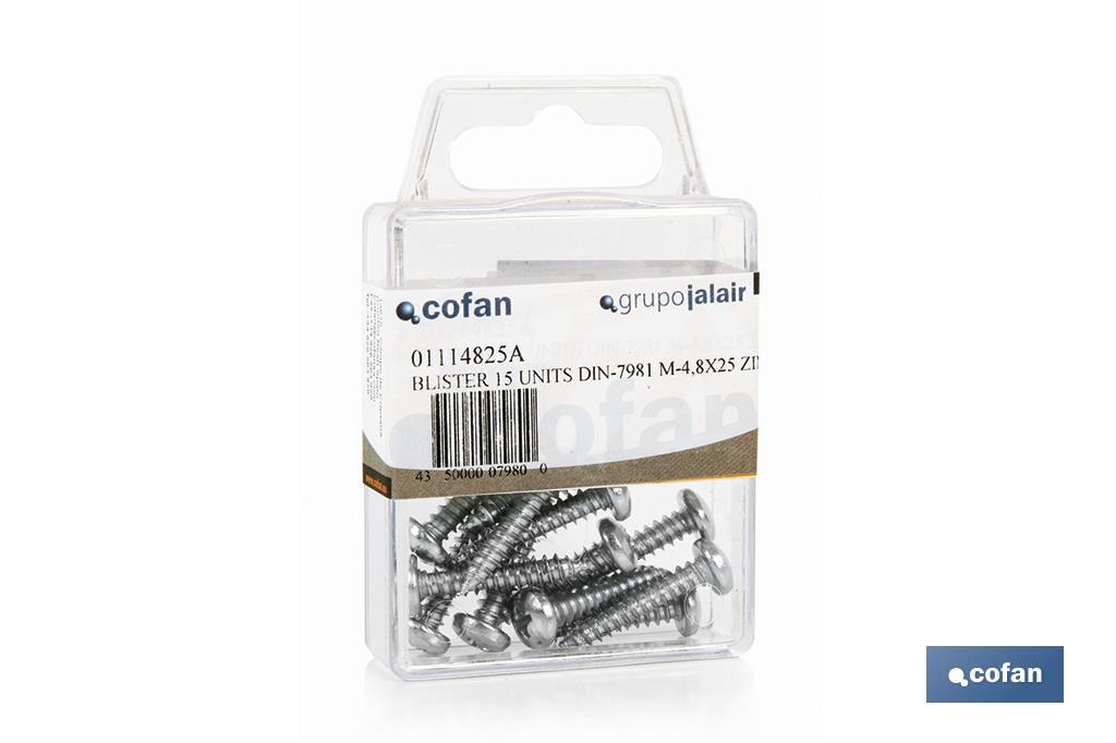 BLÍSTER DE 8 UDS. DIN-7981 M-42X38 ZINC VENTA UNITARIA