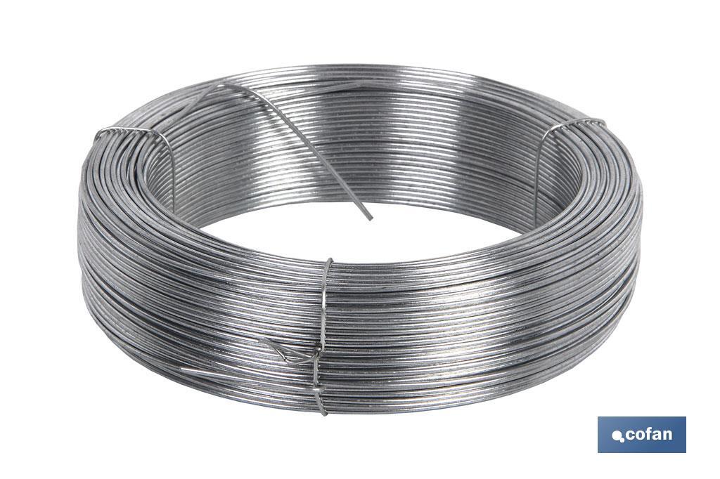 ROLLO ALAMBRE GALVANIZADO 1 Kg  (1,3mm) Nº 8