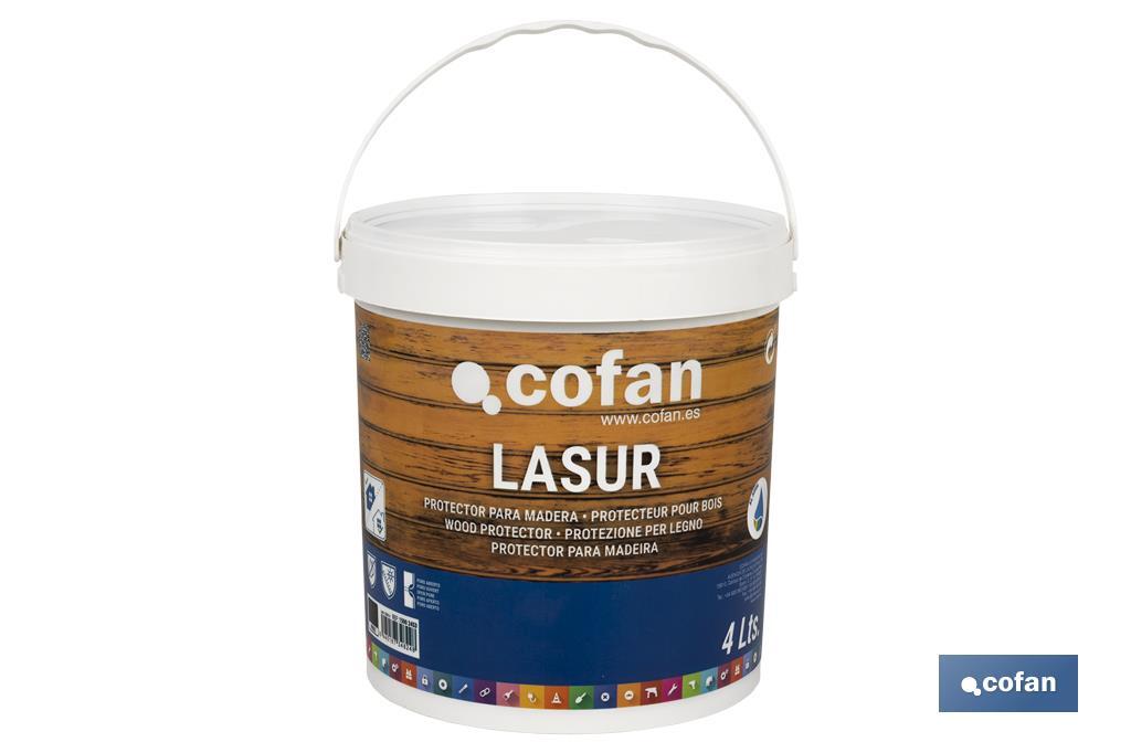 LASUR PROTECTOR AL AGUA PARA MADERA MATE ROBLE 4 L (PACK: 1 UDS)