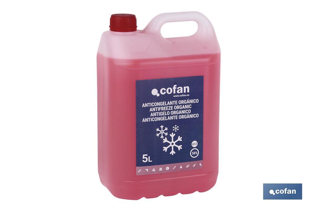 ANTICONGELANTE G-12 ROSA 50% ORGÁNICO 5 L