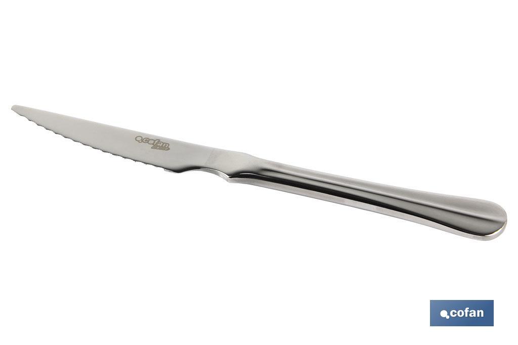 BL 2uds CUCHILLO DE CARNE INOX C-18/0 MODELO BOLONIA 2 mm