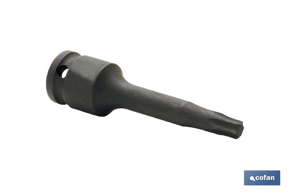 VASO IMPACTO 1/4 TORX MACHO T-5 (PACK: 1 UDS)