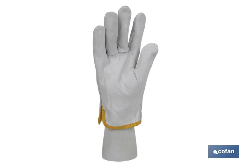 GUANTE CONDUCTOR DE PIEL TALLA 9 (PACK: 12 UDS)