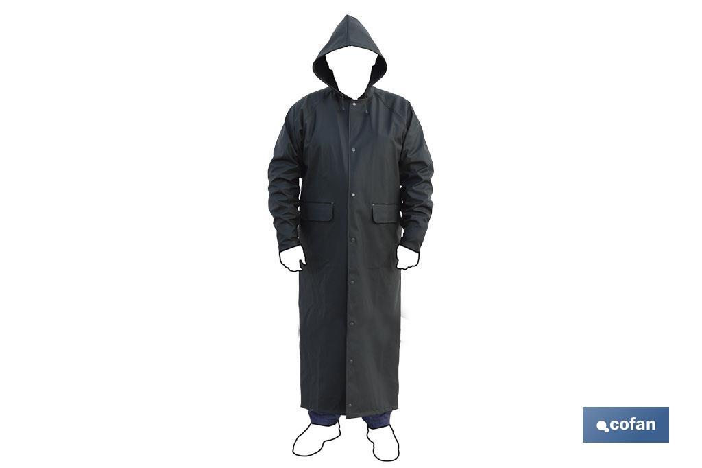 ABRIGO LARGO DE LLUVIA VERDE PU/PVC TALLA L (PACK: 1 UDS) ABRIGO LARGO DE LLUVIA VERDE PU/PVC TALLA L (PACK: 1 UDS)