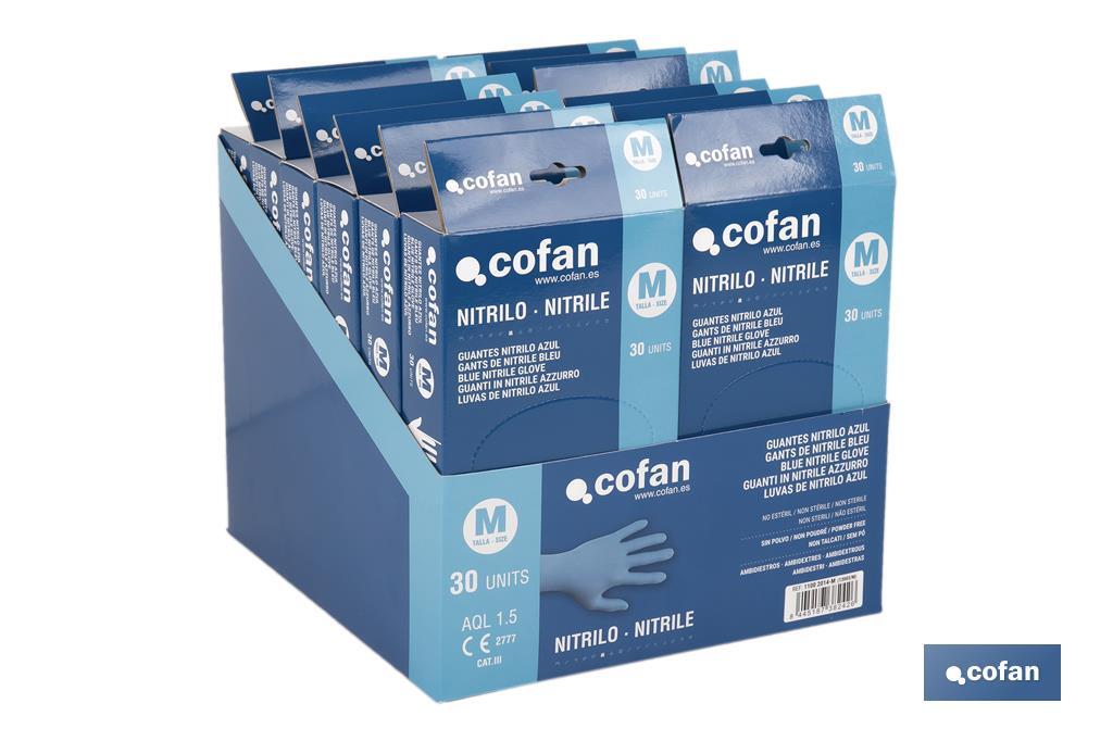 CAJA 30 UNDS. GUANTES NITRILO T-M (PACK: 1 UDS) CAJA 30 UNDS. GUANTES NITRILO T-M (PACK: 1 UDS)