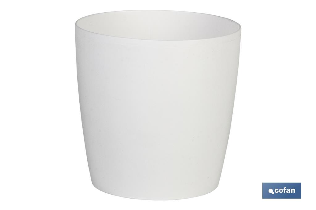MACETA CAMELIA COLOR BLANCO 18X17.8cm (PACK: 12 UDS) MACETA CAMELIA COLOR BLANCO 18X17.8cm (PACK: 12 UDS)