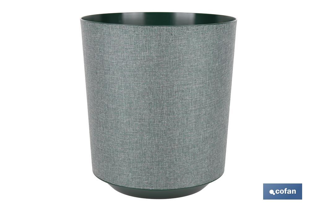 MACETA O MACETERO GAMA TEXTIL COLOR VERDE PP Ø 285 X 316 MM 16 L (PACK: 4 UDS) MACETA O MACETERO GAMA TEXTIL COLOR VERDE PP Ø 285 X 316 MM 16 L (PACK: 4 UDS)