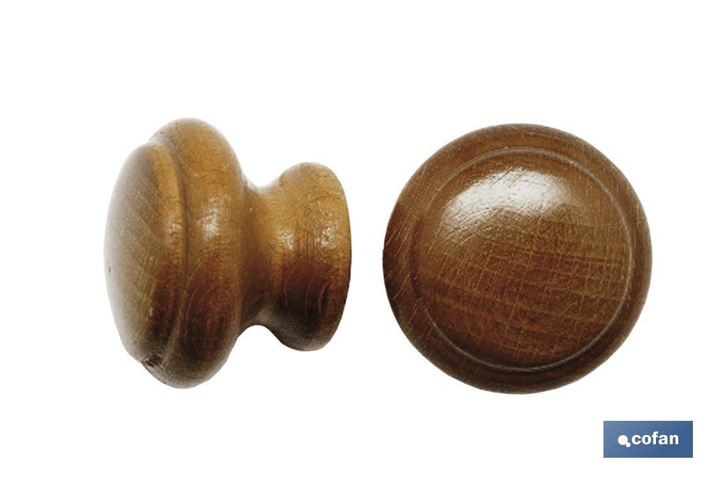 2 UDS. POMO DE ROBLE 40 MM VENTA UNITARIA (PACK: 1 UDS) 2 UDS. POMO DE ROBLE 40 MM VENTA UNITARIA (PACK: 1 UDS)