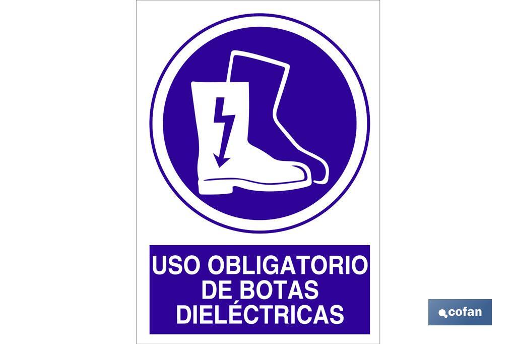 Uso obligatorio de botas dieléctricas