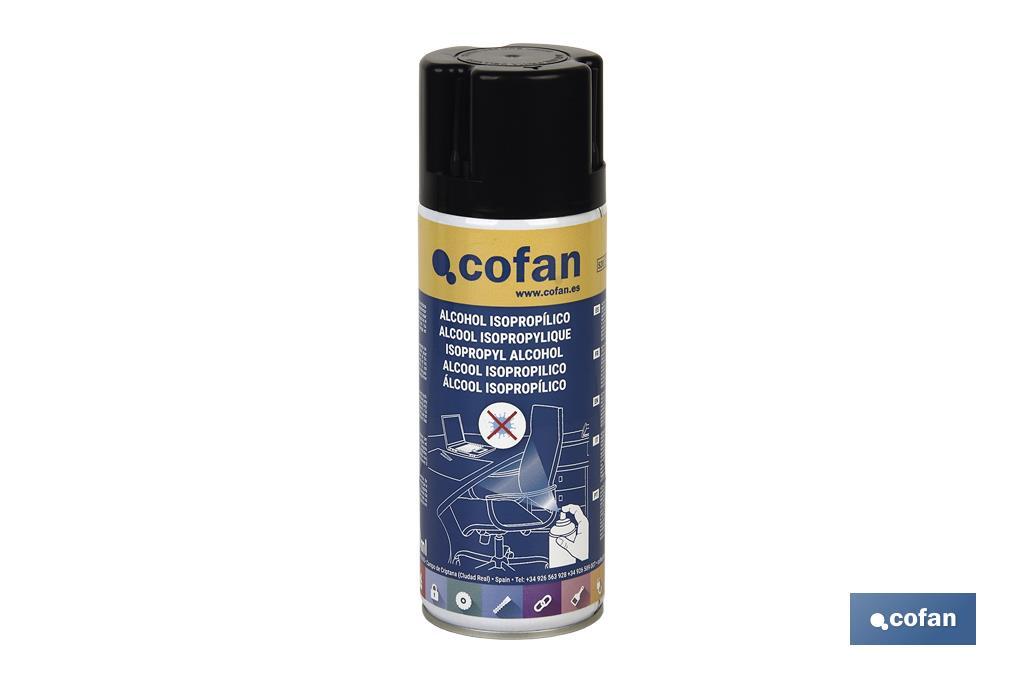 Spray de alcohol isopropílico | Contenido del envase de 400 ml | Desinfecta cualquier superficie