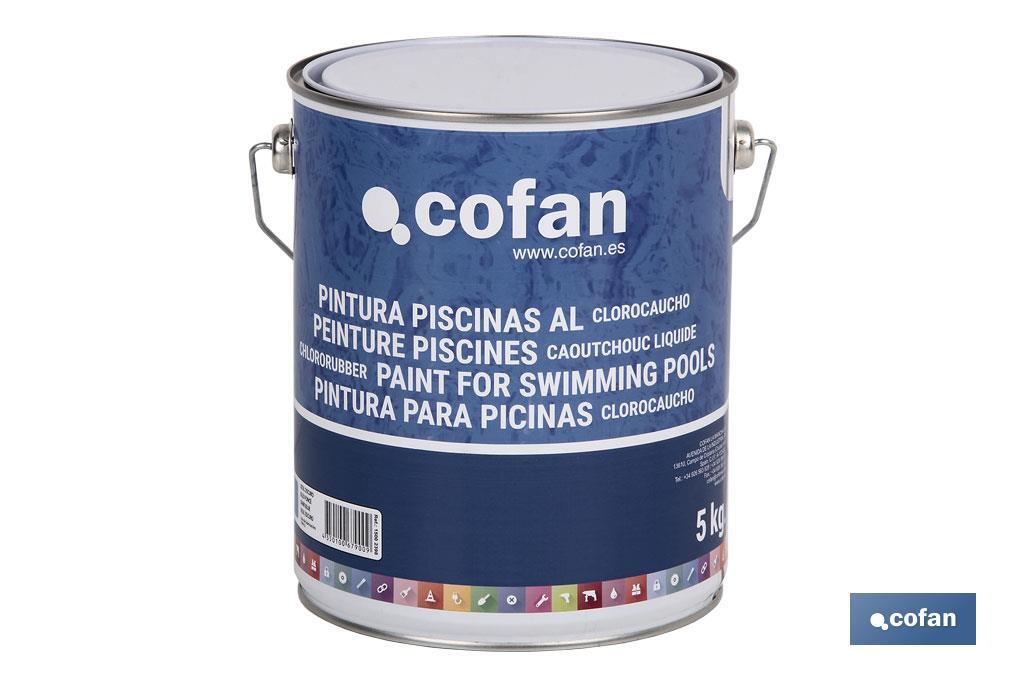 Pintura Piscinas Clorocaucho | Color Azul  Azul Oscuro | Capacidad 5 Kg